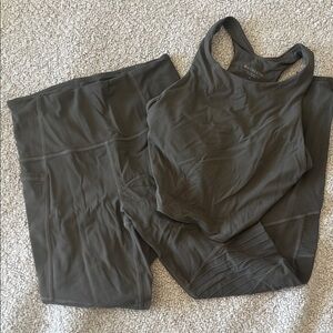 Athleta Olive Green Performance set